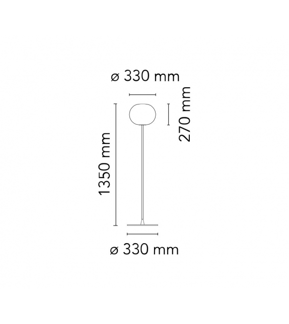 Glo-Ball F1 Flos Lampadaire