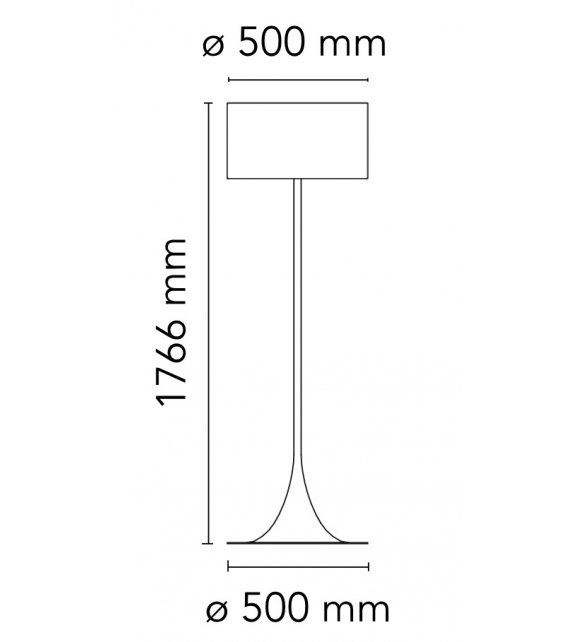 Spun Light F Flos Lampada da Terra