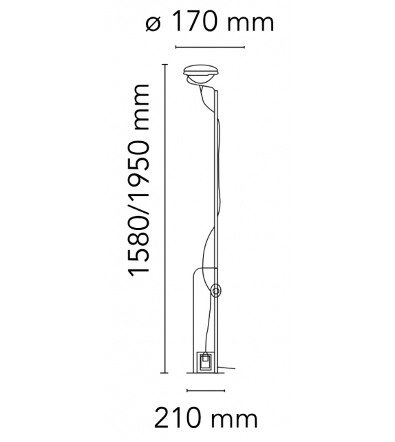 Toio LED Flos Floor Lamp