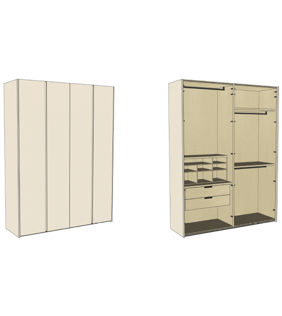Ready for shipping - Gliss Master-Find Me Molteni&C Wardrobe