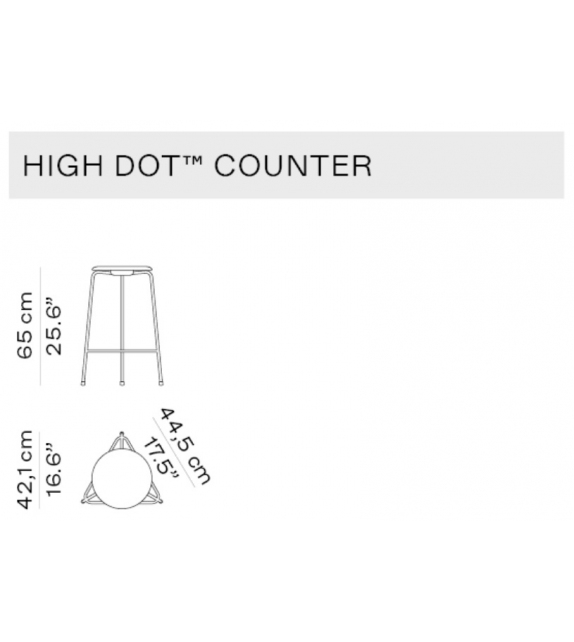 High Dot™ Fritz Hansen Tabouret