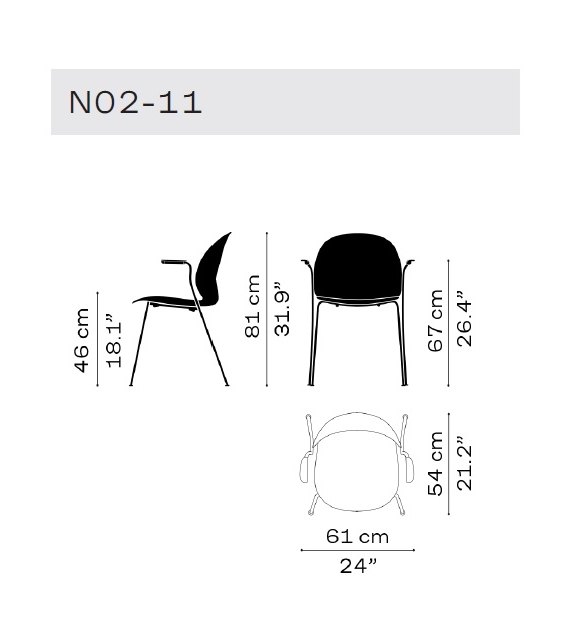 N02™ Recycle Fritz Hansen Armstuhl