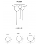 Memory Set Brokis Lampada da Soffitto