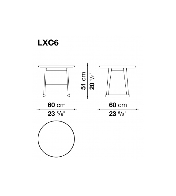 Ready for shipping - Recipio '14 Maxalto Round Coffee Table
