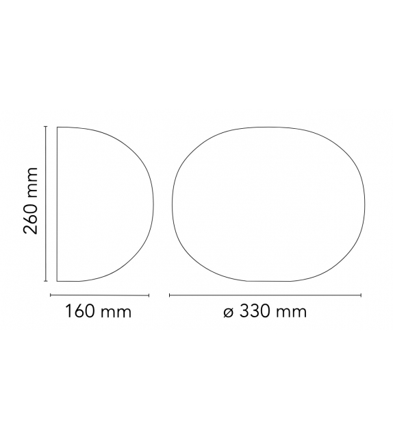 Glo-Ball W Flos Lampada da Parete