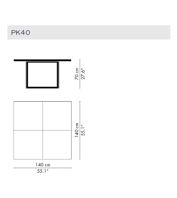 PK40 Tisch Fritz Hansen