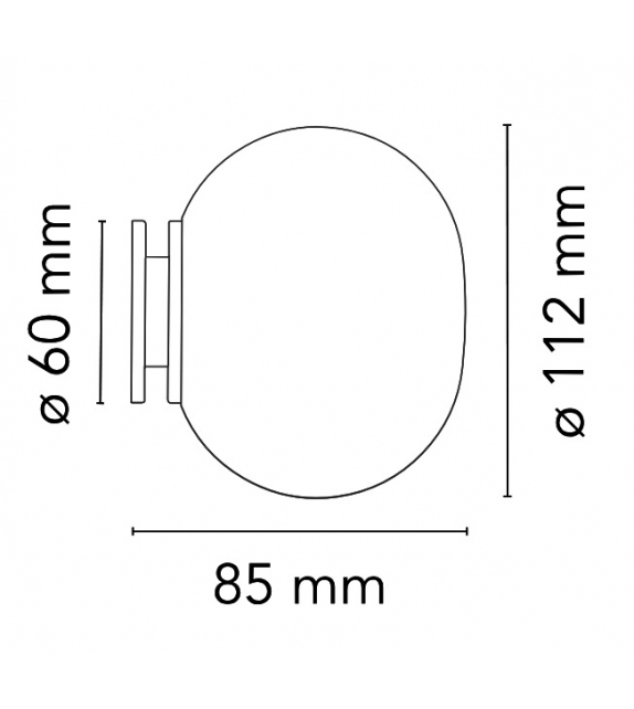 Mini Glo-Ball C/W Flos Lampada