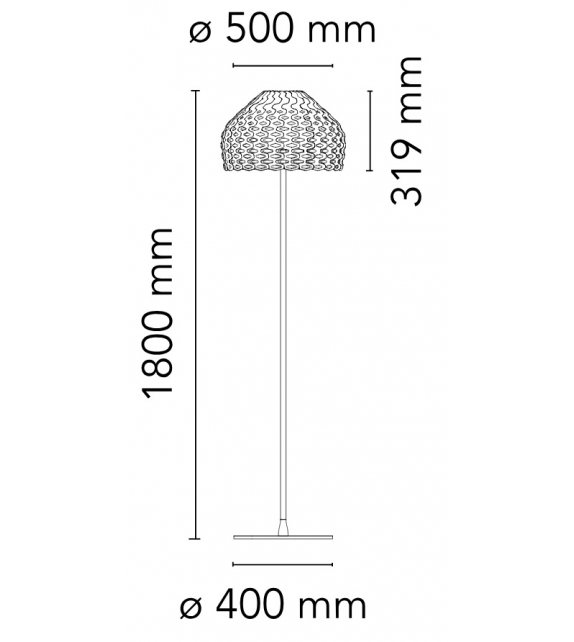 Tatou F Flos Lampadaire