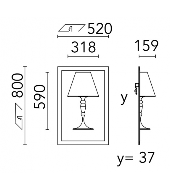 Abajourd' Hui Small Flos Applique