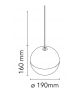 String Light Sphere Flos Lampada a Sospensione - 12 mt