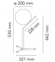 IC T1 High Flos Tischleuchte