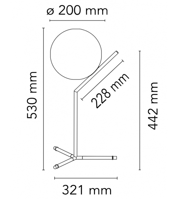 IC T1 High Flos Tischleuchte