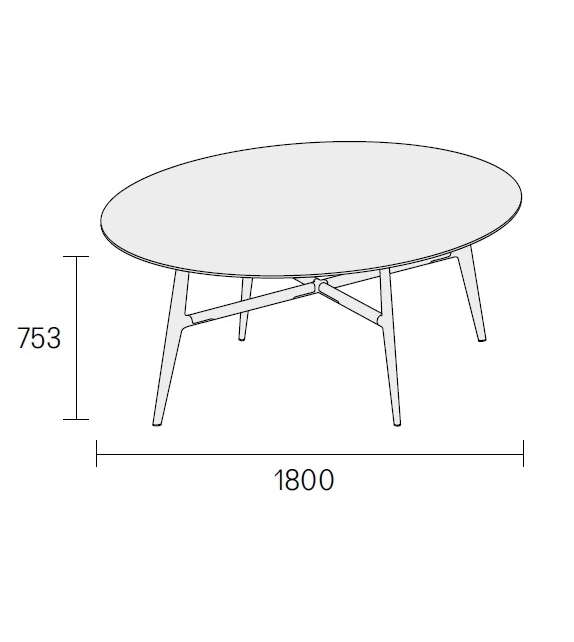 Pronta consegna - Francis Rimadesio Tavolo Rotondo