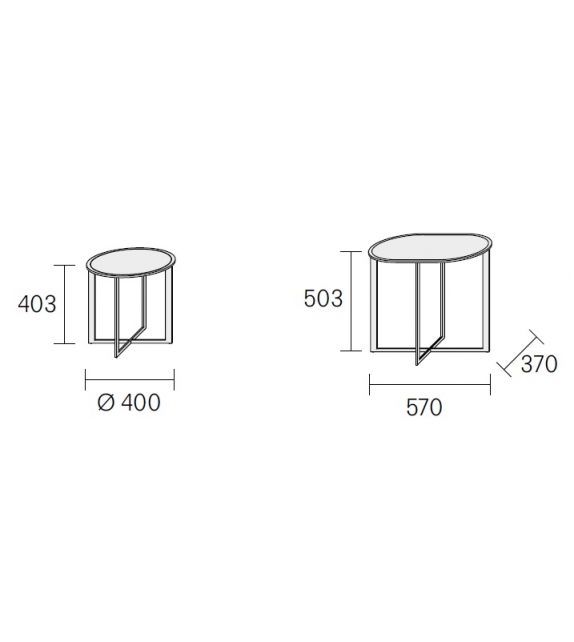 Prêt pour l'expédition - Rialto Rimadesio Table Basse