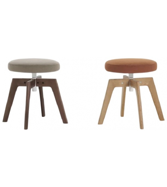 Flow MDF Italia Pouf 4 Gambe Rovere