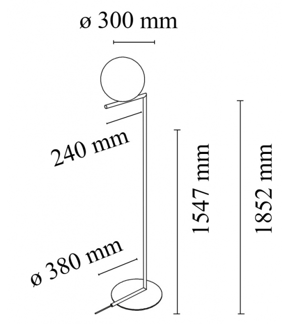 IC F2 Flos Lampadaire
