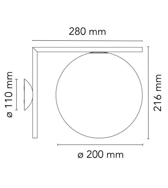 IC C/W1 Flos Wall Lamp