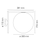 IC C/W2 Flos Wandleuchte