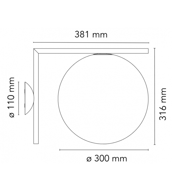 IC C/W2 Flos Wandleuchte
