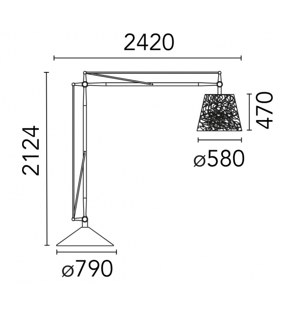 Superarchimoon Outdoor Flos Floor Lamp