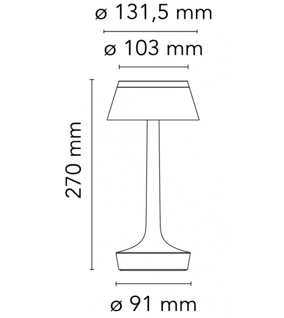 Bon Jour Unplugged Flos Lampe De Table