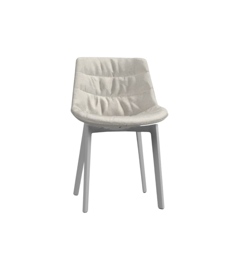 Flow Chair MDF Italia Sedia Imbottita 4 Gambe Cross