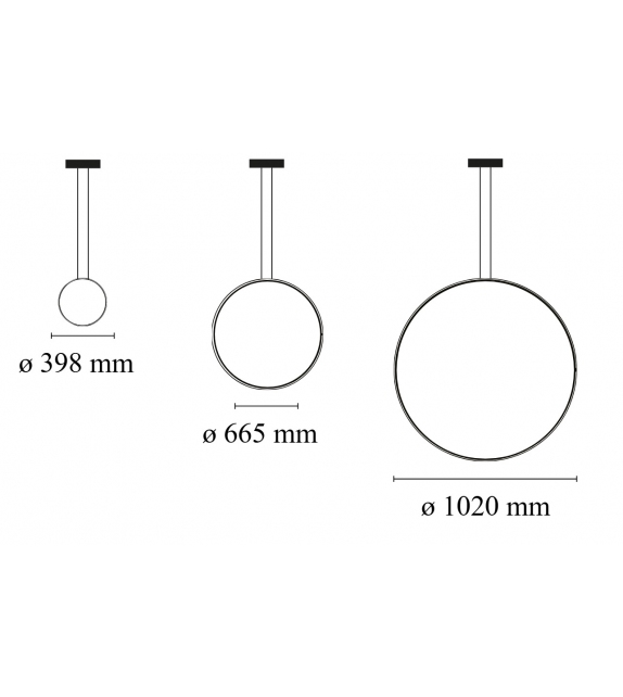 Arrangements Round Flos Lampada a Sospensione