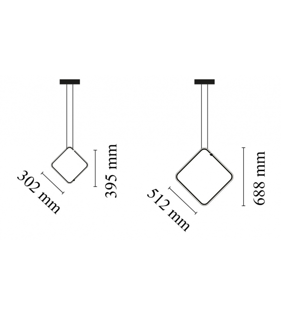 Arrangements Square Flos Suspension