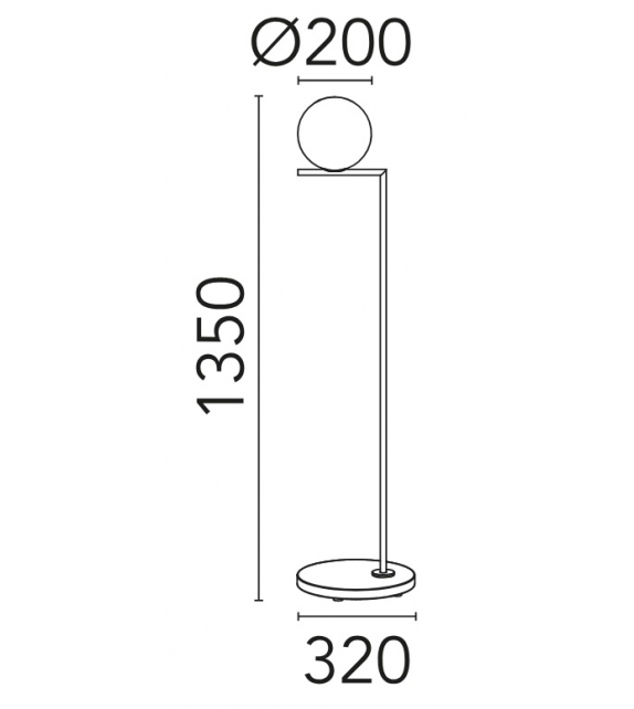 IC F1 Flos Outdoor Lampadaire