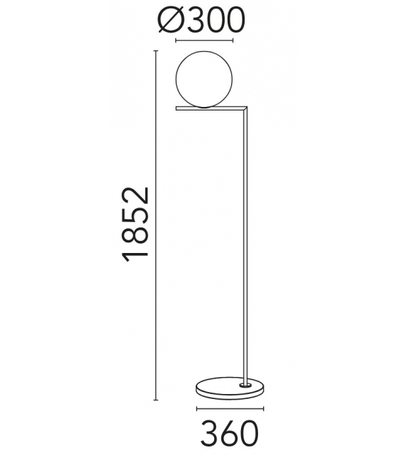 IC F2 Flos Outdoor Lampada da Terra