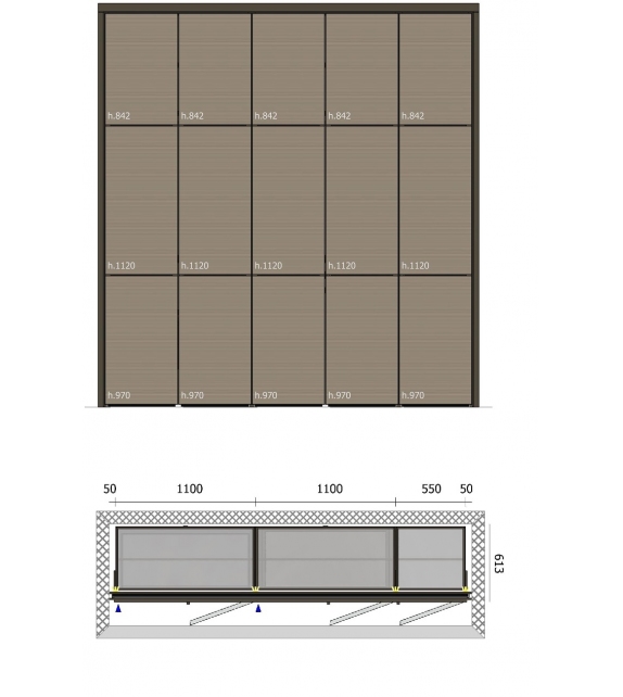 Versandfertig - Cover Freestanding Rimadesio Kleiderschrank