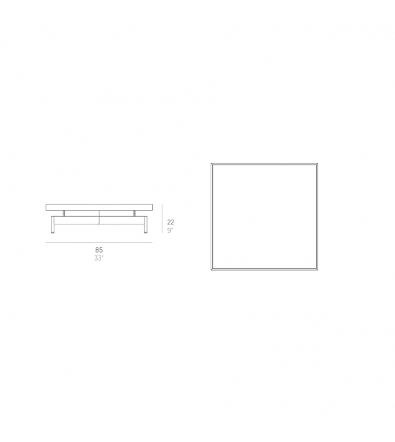 Onde Square Coffee Table Gandia Blasco