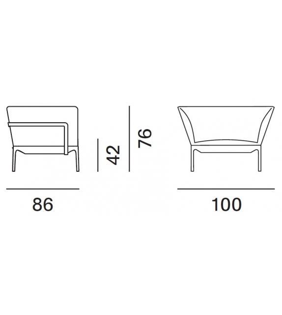 Yale MDF Italia Fauteuil