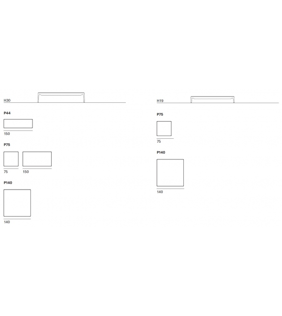 Yale Low Table Couchtisch MDF Italia