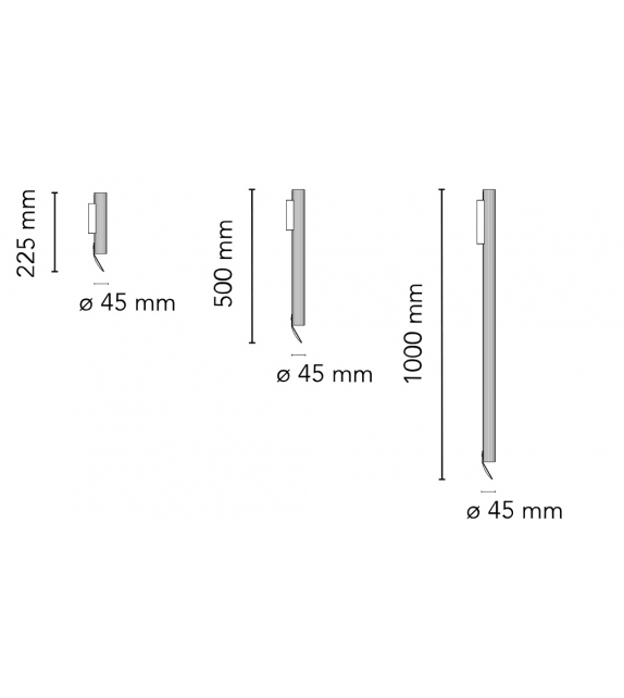 Flauta Riga Flos Outdoor Lámpara de Pared