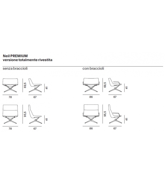 Neil MDF Italia Butaca Tapizada