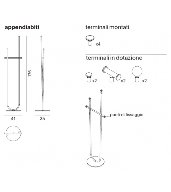 Ombre MDF Italia Coat Rack