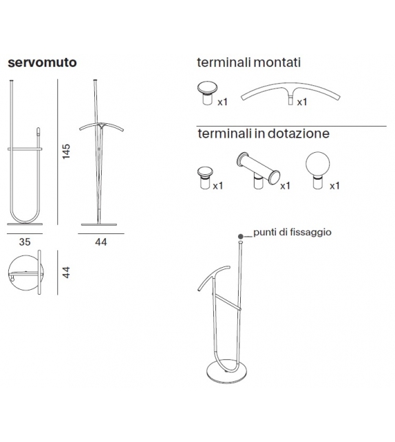Ombre MDF Italia Valet Stand