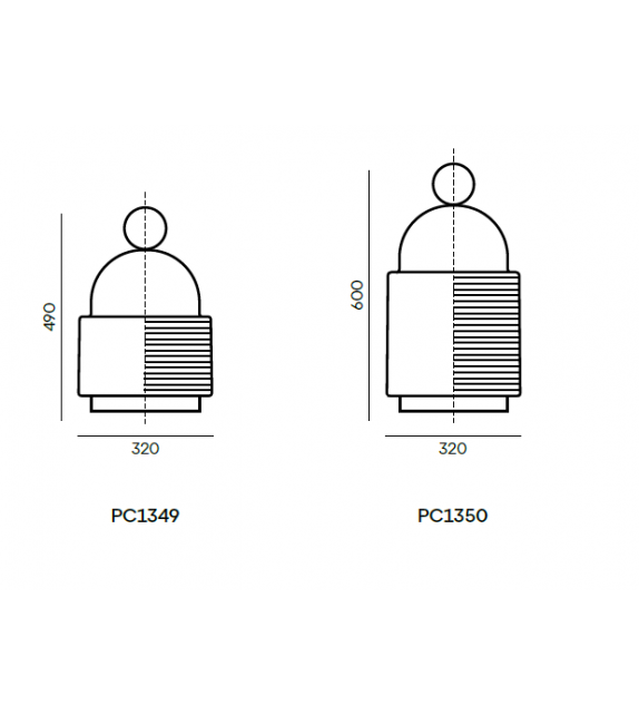 Dome Brokis Lámpara de Mesa