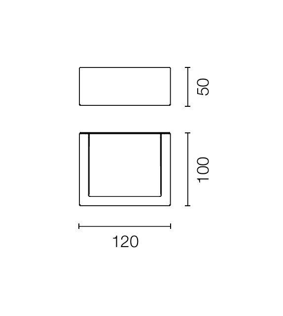 Mile 1 Asymmetric Flos Wall Lamp