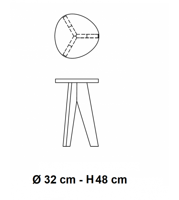 Crystal Stool Glas Italia Taburete