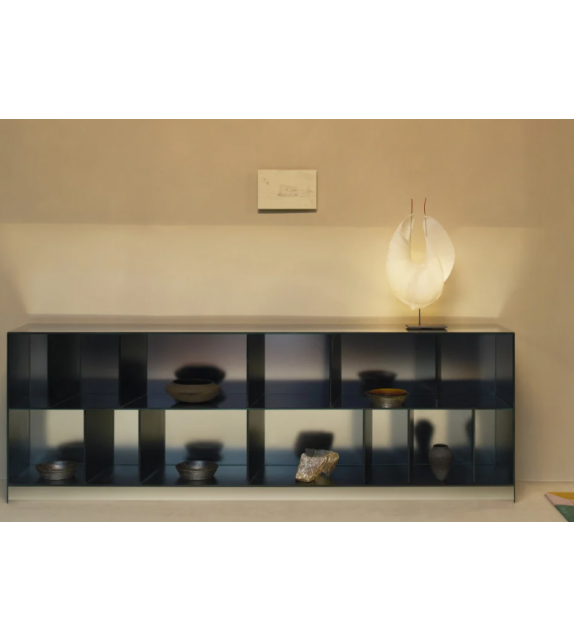 Obliquo Glas Italia Mueble Contenedor