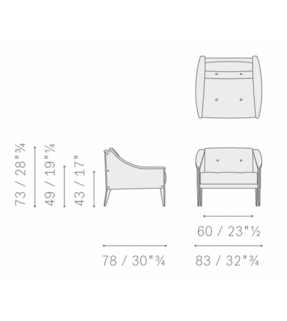 Dezza 60th Anniversary Limited Edition Poltrona Frau Armchair