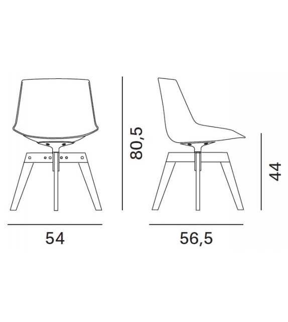 Flow Chair Iroko MDF Italia Outdoor Silla