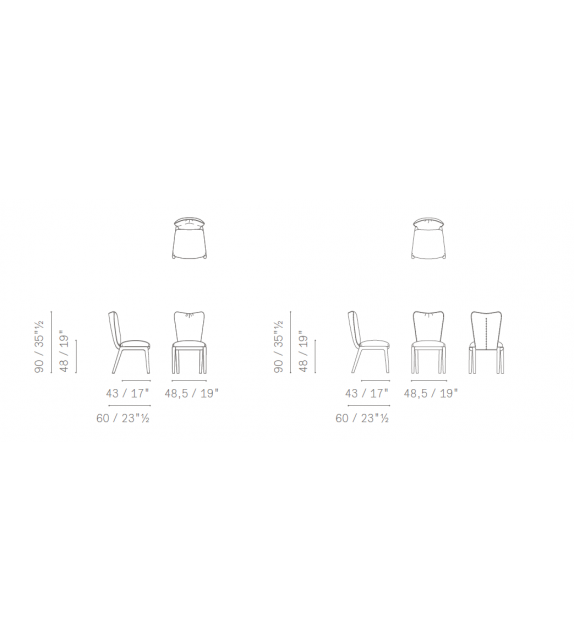 Duo Chair Poltrona Frau Silla