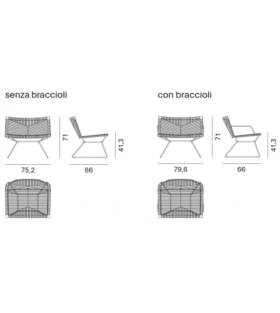 Neil Twist Armchair MDF Italia Outdoor Sessel