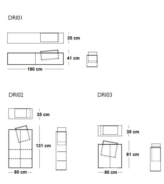 Drift Glas Italia Meuble de Rangement