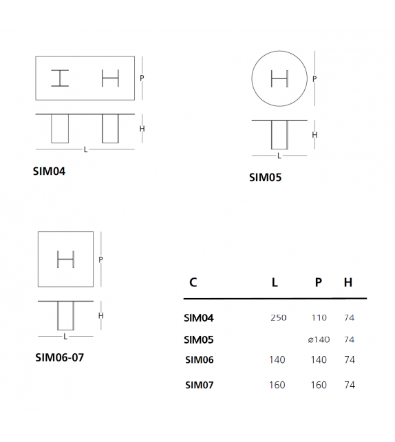 Simoon Glas Italia Mesa