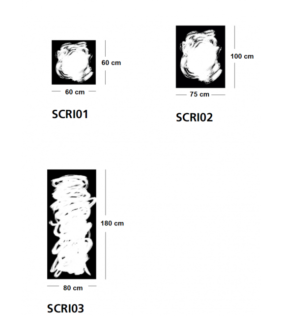 Scribble Glas Italia Spiegel