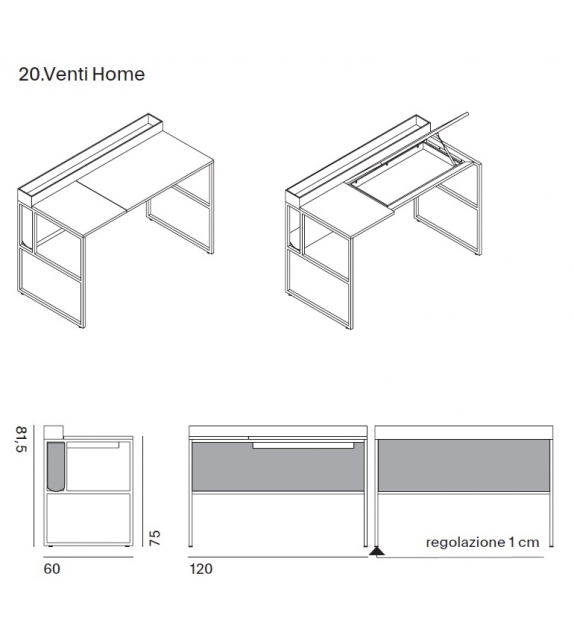 20.Venti Home MDF Italia Bureau